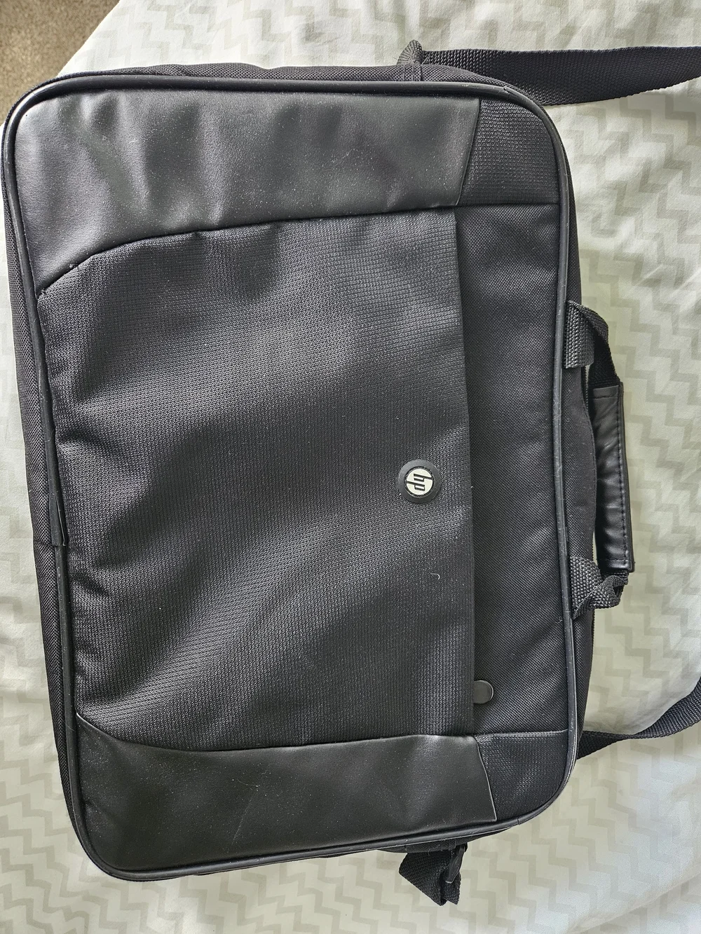 HP Black Laptop Messenger Bag